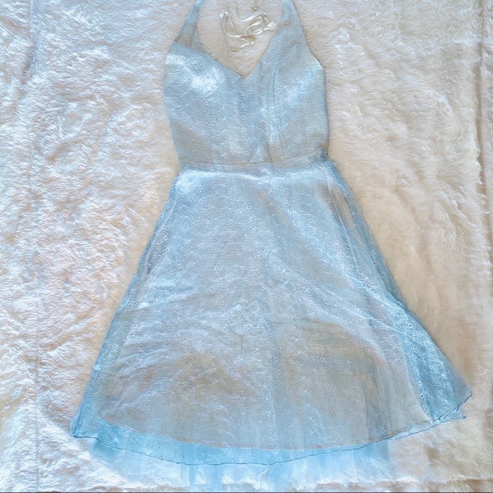 Halter Fit and Flare formal dress
